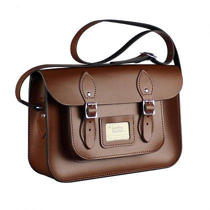 2Картинка 12.5-inch Classic Satchel Chestnut Brown